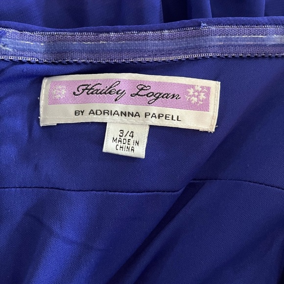 Hailey Logan by Adrianna Papell Juniors Hilo with Multi Sequin Dress - Picture 10 of 12